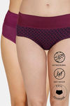 Zivame Anti-Microbial High Rise Full Coverage Tummy Tucker Hipster Panty (Pack of 2) - Multicolor — thumbnail 1